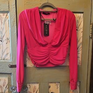 SAINTS 21 JR XL CROPPED TOP WITH LONG SLEEVES